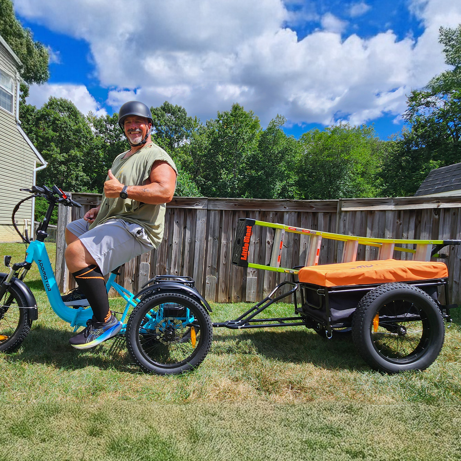 Addmotor Trike Cargo Trailer: Strong 220 lb Load Capacity